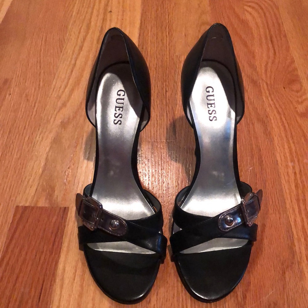 GUESS  Women’s Open Toe 4.5” D’ Orsay heels